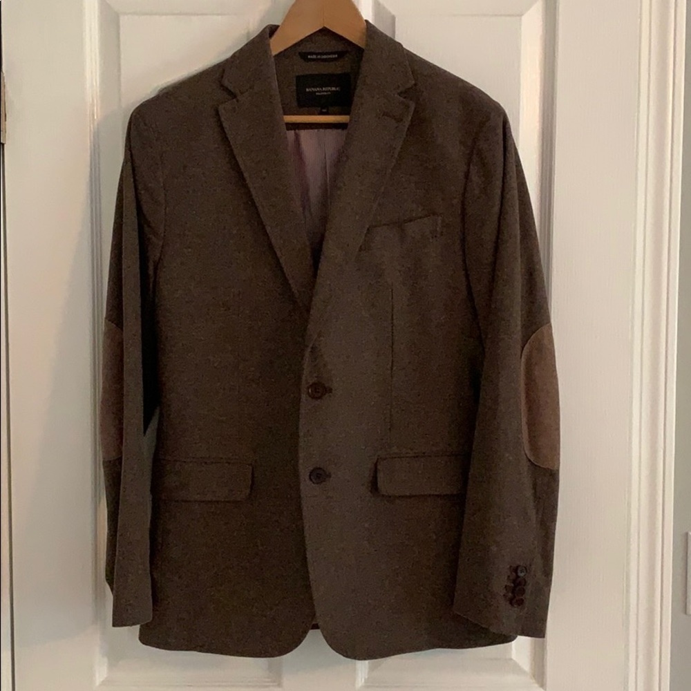 Banana Republic Cotton Blazer with Elbow Patches